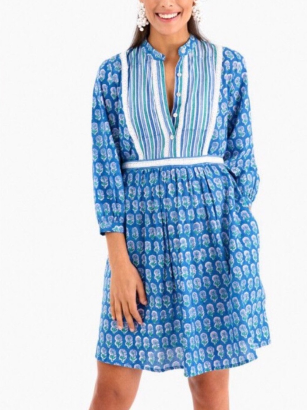 NWT Pink City Prints handmade Jaipur prairie sundress Size medium